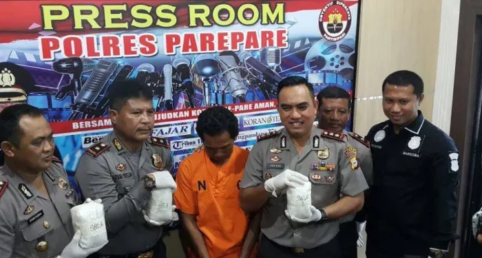 Polres Parepare Berhasil Gagalkan Peredaran Shabu Seharga Rp4,2 Miliar