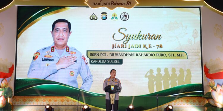 Syukuran Hari Jadi Ke-78 Polwan RI, Kapolda Sulsel Apresiasi Dedikasi dan Profesionalisme Polwan