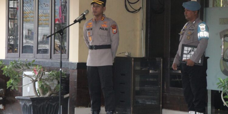 Kapolres Parepare Ingatkan Anggota: Tertib Lalu Lintas, Jauhi Narkoba dan Judi Online