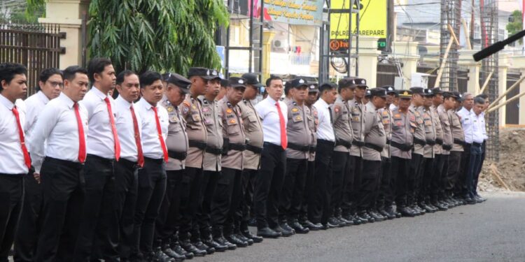 Kapolres Parepare Ingatkan Anggota: Tertib Lalu Lintas, Jauhi Narkoba dan Judi Online