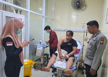Personel Polres Parepare Kecelakaan Tunggal, Tim Sidokkes Pastikan Perkembangan Medis