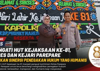 Kapolres Parepare Beri Kejutan HUT Kejaksaan ke-81