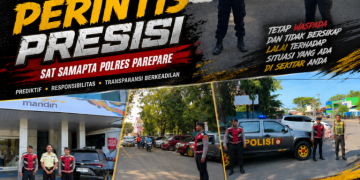 Patroli Perintis Presisi Samapta Polres Parepare, Hadir Kawal Aktivitas Warga dan Beri Rasa Aman