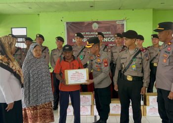 Bentuk Karakter Humanis, Polres Parepare Gelar Bakti Sosial dan Anjangsana Bersama Siswa Latja SPN Batua