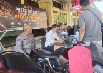 Operasi Pekat Lipu 2026, Polres Parepare Ungkap Kasus Curanmor dan Musnahkan Ratusan Liter Ballo
