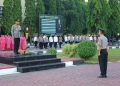 Kapolda Sulsel Pimpin Apel Pagi dan Laporan Kenaikan Pangkat Pengabdian Karo Log Polda Sulsel