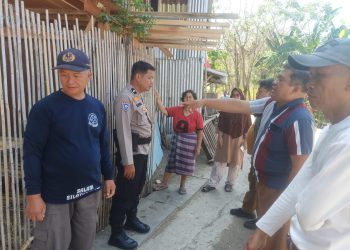 Bhabinkamtibmas Kelurahan Lumpue Mediasi Sengketa Batas Tanah, Kapolsek Bacukiki: Serahkan ke BPN Jika Tak Ada Titik Temu