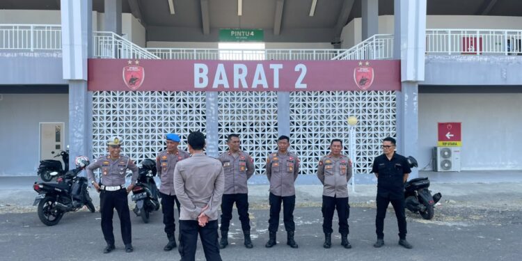Si Propam Polres Parepare Lakukan Pendampingan Pengecekan Kesiapan Stadion B.J. Habibie Jelang Laga PSM vs Arema