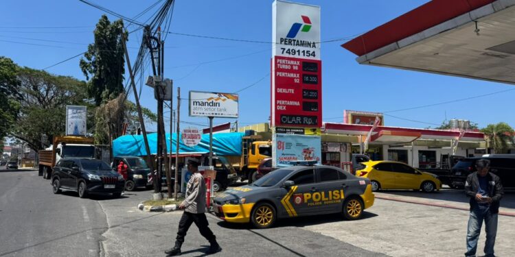 Polsek Soreang Cek SPBU, Stok BBM Parepare Dipastikan Masih Aman