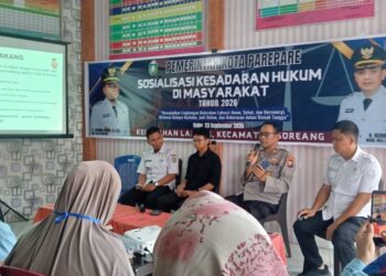 Sosialisasi Kesadaran Hukum, Polres Parepare Ingatkan Warga Lakessi soal Bahaya Judi Online dan Narkoba