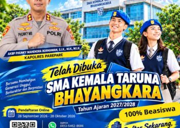Catat! SMA Kemala Taruna Bhayangkara Buka Pendaftaran 28 September, Nilai 80 Bisa Sekolah Gratis Sampai Lulus
