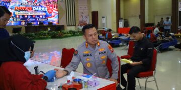 Bid Humas Polda Sulsel Gelar Donor Darah Bersama Media dan Masyarakat, Peringati Hari Jadi Humas Polri ke-75