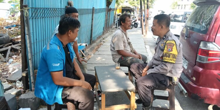 Polsek KPN Soroti Keamanan di Sekitar Pelabuhan, Bhabinkamtibmas Turun ke Lapangan