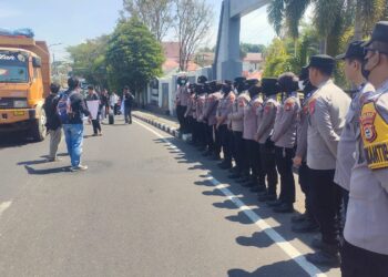 Polres Parepare Amankan Aksi Mahasiswa, Tuntutan Ritel Modern Jadi Sorotan