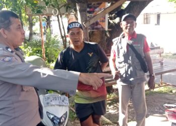 Aiptu Daris Sambang Humanis, Pererat Silaturahmi dan Jaga Kamtibmas Lemoe