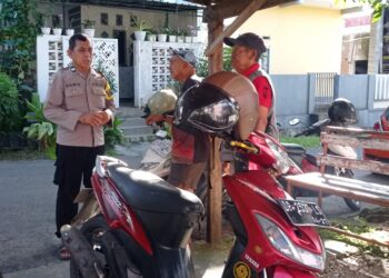 Pos Kamling Jadi Perhatian, Bhabinkamtibmas Kelurahan Lemoe Ingatkan Warga