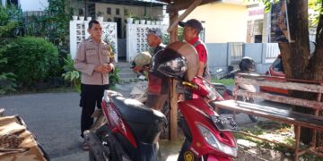 Pos Kamling Jadi Perhatian, Bhabinkamtibmas Kelurahan Lemoe Ingatkan Warga