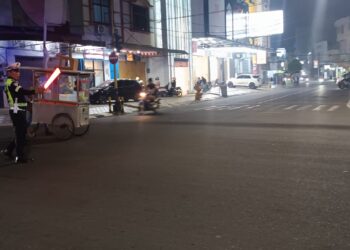 Ciptakan Kamseltibcarlantas, Sat Lantas Polres Parepare Sisir Jalanan Kota Lewat Patroli Blue Light