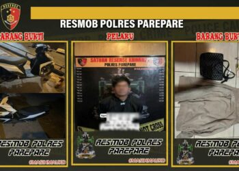 Resmob Polres Parepare Tangkap Pelaku Jambret, Uang Hasil Kejahatan Dipakai Judi Online
